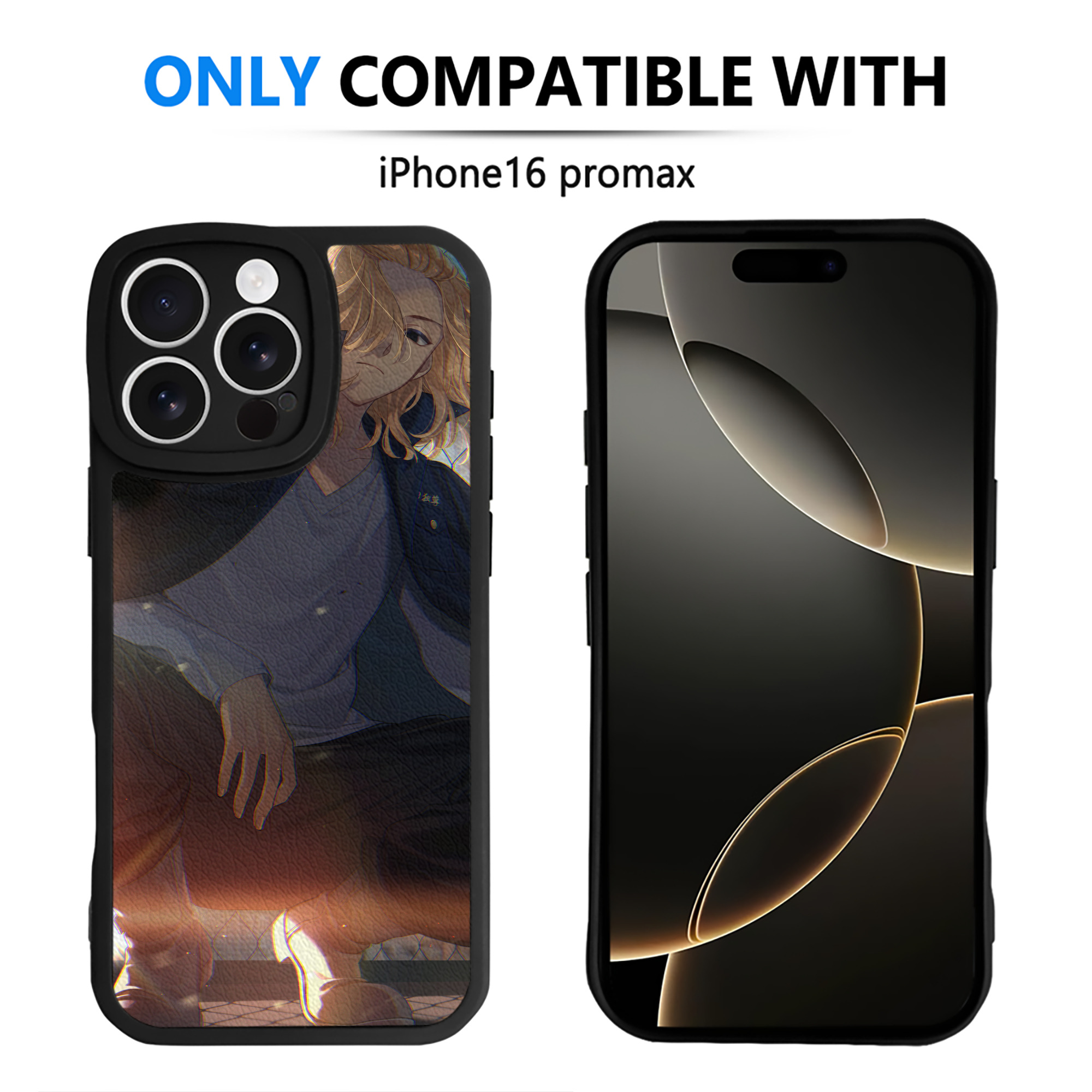 （画像用） 東京リベンジャーズ Tokyo Revengers 【iPhone 16シリーズ対応】シリコンスマホケース（レザー調） 材質：シリコン